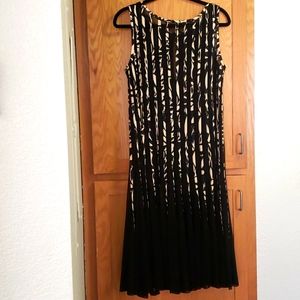 Womens sheer and pleated Dress
